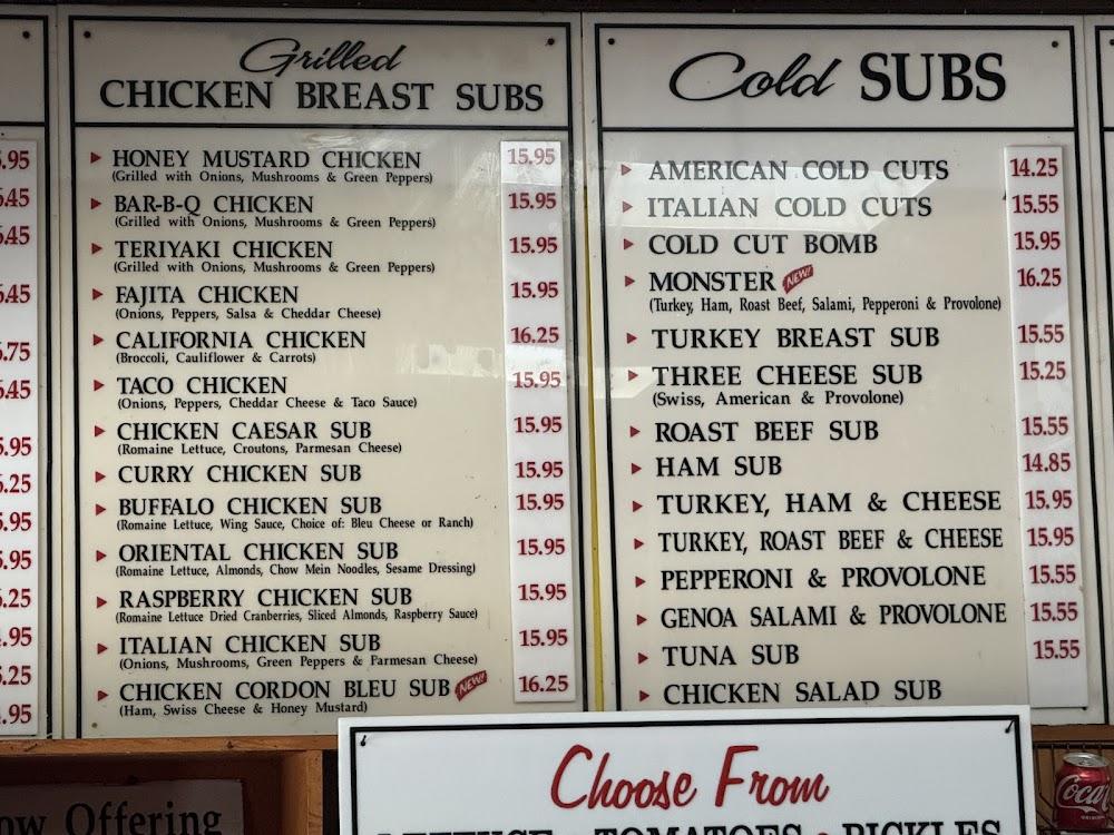 Hungry Bear Sub Shop Menu image 2